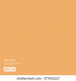 vector illustration of seamless yellow waffle pattern
