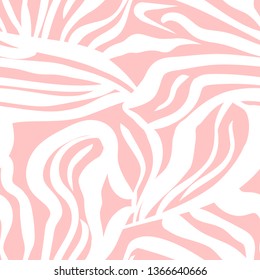 Vector illustration of seamless zebra pattern. Simple background