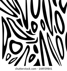 Vector illustration of seamless zebra pattern