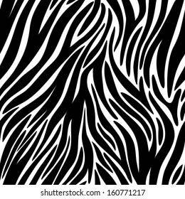 Vector illustration of seamless zebra pattern 