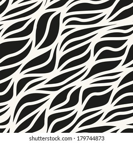 Vector illustration of seamless zebra pattern