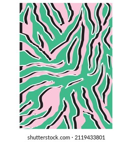 Vector illustration of seamless zebra pattern.