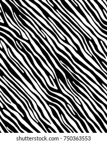 Vector illustration of seamless zebra pattern