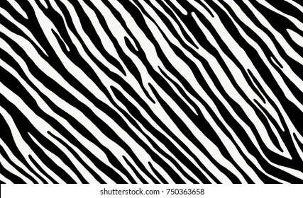 Векторная иллюстрация бесшовной картины зебры