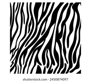 Vector illustration of seamless zebra stripes pattern For Tee shirt, Hoodie artwork