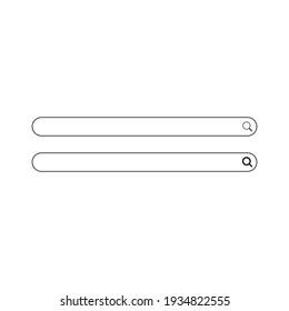 Ilustración vectorial de los gráficos de una barra de búsqueda. Adecuado para medios sociales, aplicaciones, sitios web y más