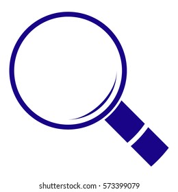 Vector Illustration of Search Icon in blue

