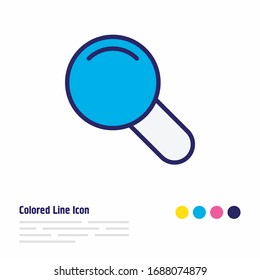 Vektorillustration Illustration der Suchsymbol farbige Linie. Ein schönes Stationery-Element kann auch als Lupe-Icon-Element verwendet werden.