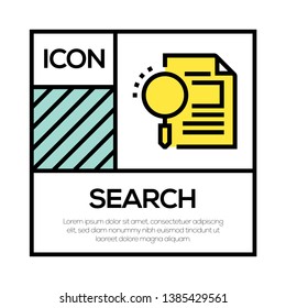 VECTOR ILLUSTRATION OF SEARCH ICON CONCEPT