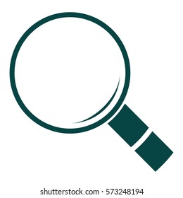 Vector Illustration of Search Icon in Green
