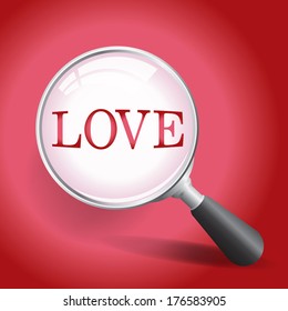 A vector illustration of a searching for love concept. EPS 10. File contains gradient mesh.
