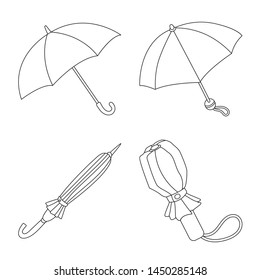 Vector illustration of season and open logo. Set of season and safety stock symbol for web.