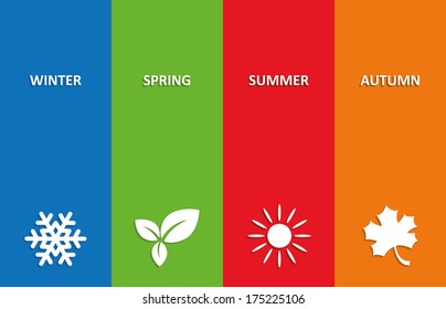 Vector illustration of seasons