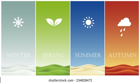 Vector illustration of seasons