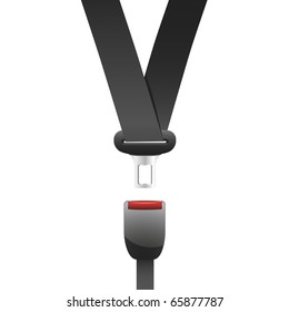 vector illustration of a seat belt used in cars