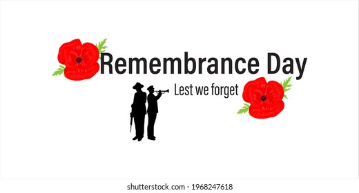 vector illustration for second world war remembrance day-lest we forget