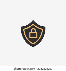 Vector illustration of security shield icon