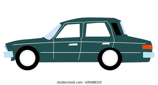 vector illustration of sedan