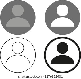 ilustración vectorial de autoretrato o foto de pasaporte adecuada para el diseño de fotos de cuentas de medios sociales y digitales o foto de perfil