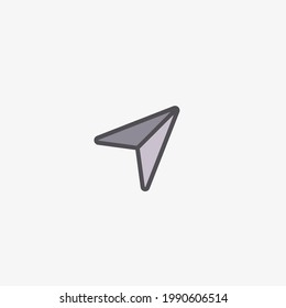 Vector illustration of send icon