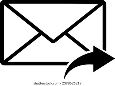 vector illustration of sending a message on a transparent background