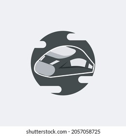 ilustración vectorial del envío de un paquete utilizando un vehículo de tren súper rápido o un barco de esquí. día mundial del post