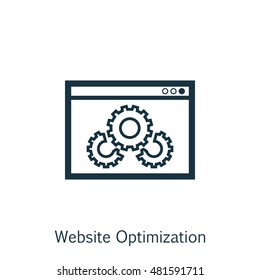 Vector Illustration Of SEO, Marketing And Advertising Icon On Website Optimization In Trendy Flat Style. SEO, Marketing And Advertising Isolated Icon For Web, Mobile And Infographics Design, EPS10.