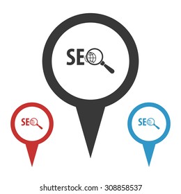 vector illustration of  seo modern icon