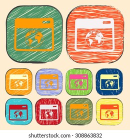 vector illustration of  seo modern icon