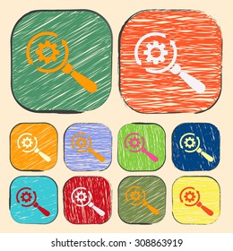 vector illustration of  seo modern icon
