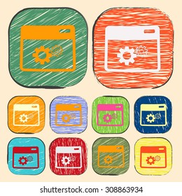 vector illustration of  seo modern icon