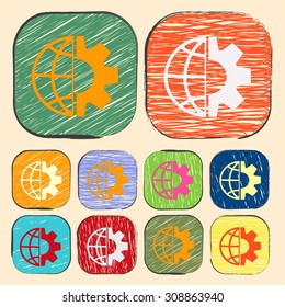 vector illustration of  seo modern icon