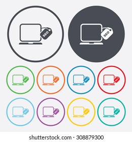 vector illustration of  seo modern icon