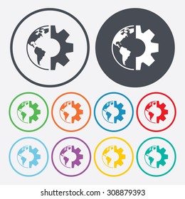 vector illustration of  seo modern icon