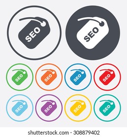 vector illustration of  seo modern icon