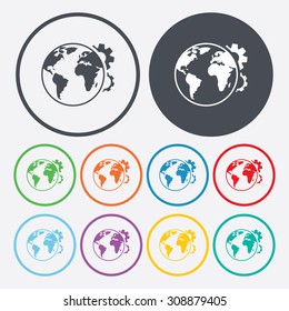 vector illustration of  seo modern icon