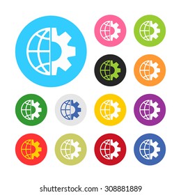 vector illustration of  seo modern icon