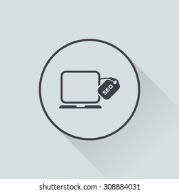 vector illustration of  seo modern icon