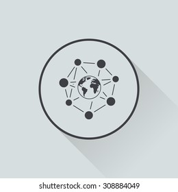 vector illustration of  seo modern icon