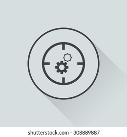 vector illustration of  seo modern icon