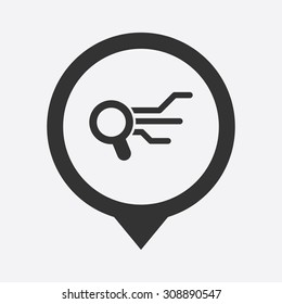 vector illustration of  seo modern icon