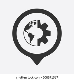 vector illustration of  seo modern icon