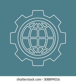 vector illustration of  seo modern icon