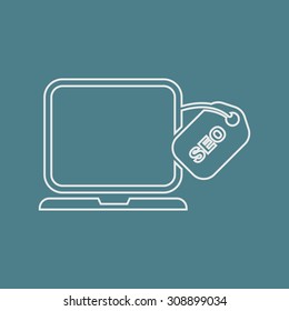 vector illustration of  seo modern icon
