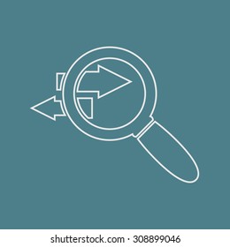vector illustration of  seo modern icon