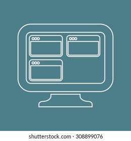vector illustration of  seo modern icon