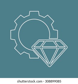vector illustration of  seo modern icon