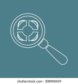 vector illustration of  seo modern icon