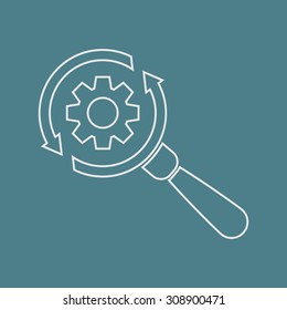 vector illustration of  seo modern icon