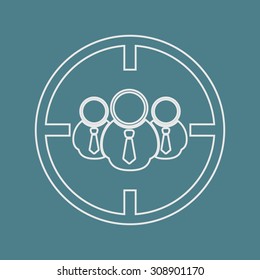 vector illustration of  seo modern icon